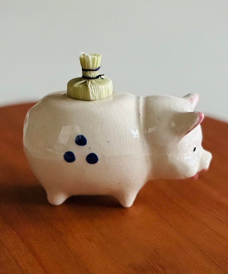 再々入荷】【（注）玉模様色柄違い】ぶたさん振出 茶箱振出 金平糖入れ