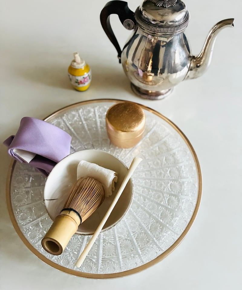 金継ぎ 貫入有】ヴィンテージカフェオレボウル 見立て抹茶碗
