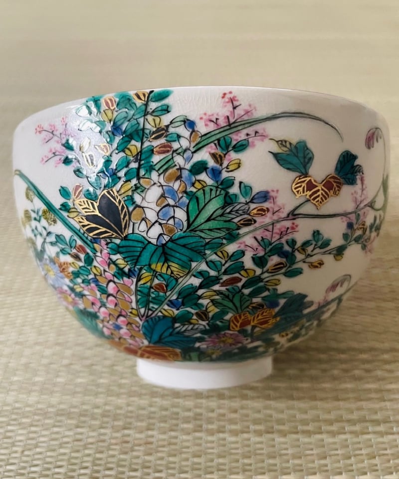 美品在銘】末川泉岳造 秋草図 九谷焼 抹茶碗 | ginyoudo