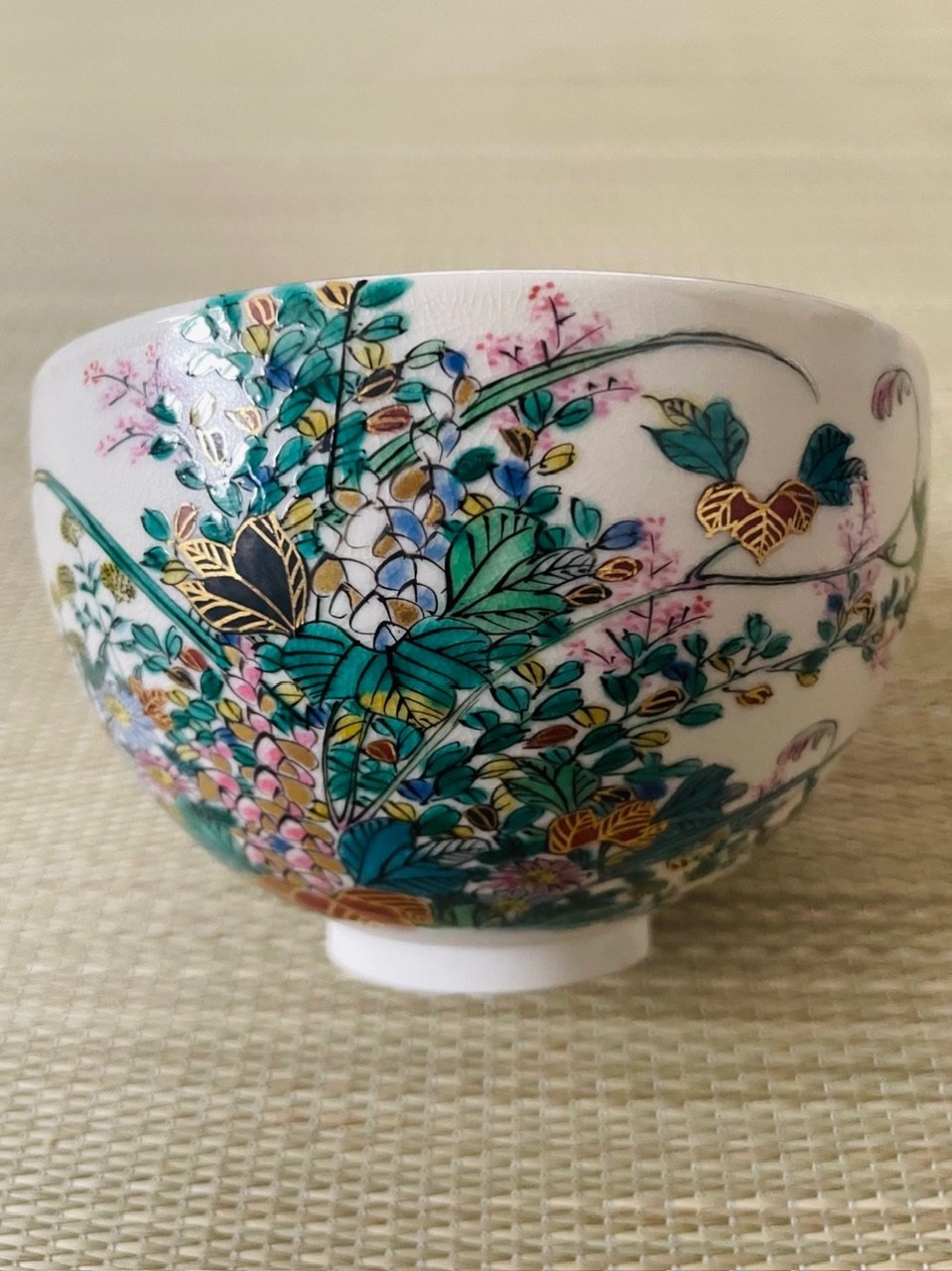 美品在銘】末川泉岳造 秋草図 九谷焼 抹茶碗 | ginyoudo