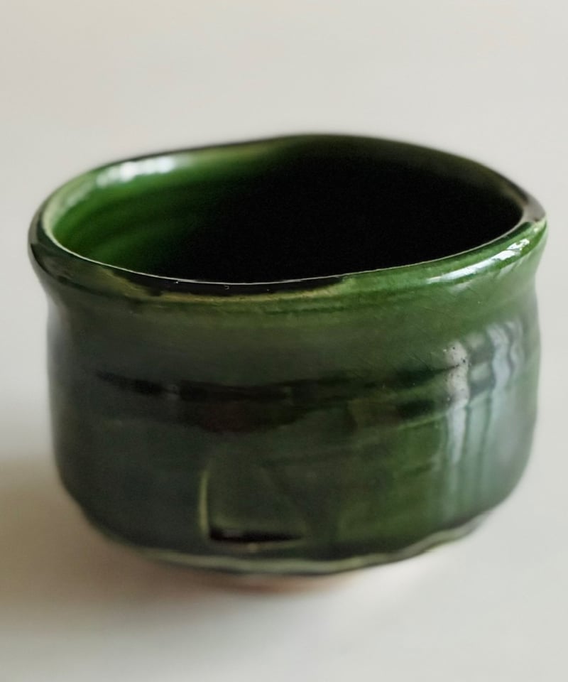 美品】 近藤隆司造 織部クルス茶碗 クリスマス茶碗 | ginyoudo
