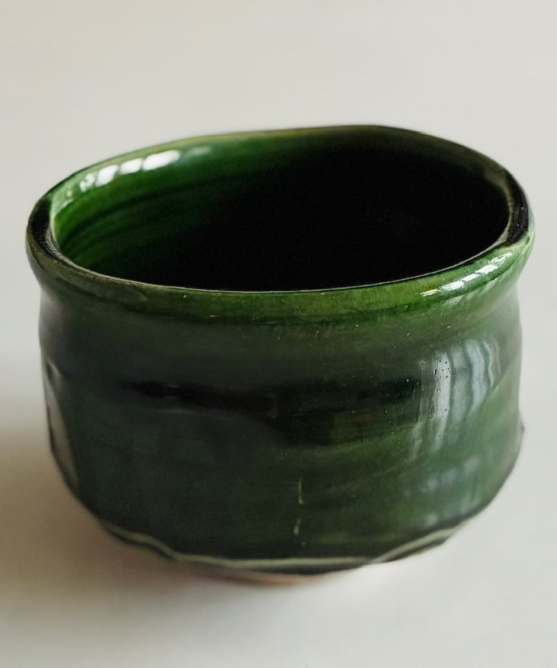 美品】 近藤隆司造 織部クルス茶碗 クリスマス茶碗 | ginyoudo