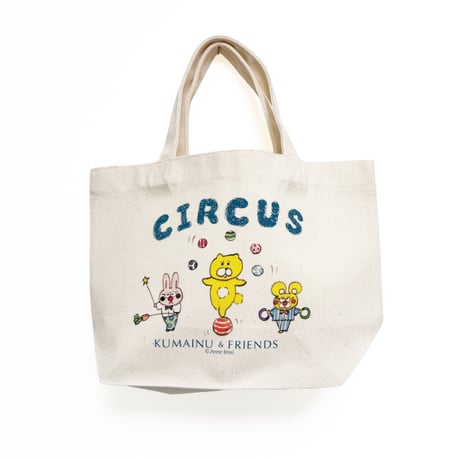 オリジナルミニトートバッグ「くまいぬサーカス」
