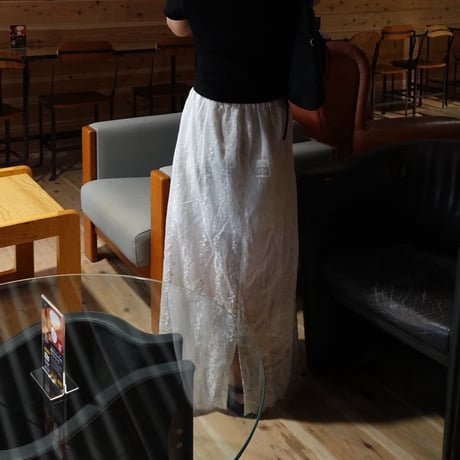 sheer lace skirt