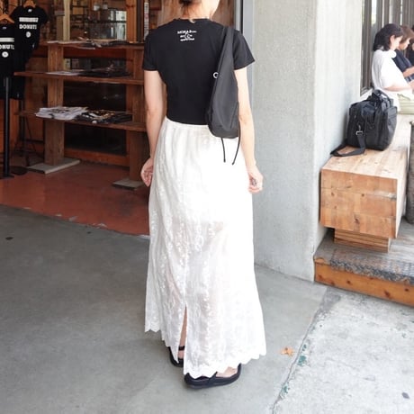 sheer lace skirt