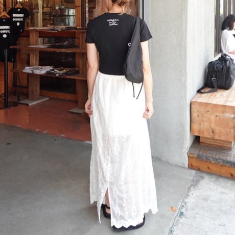sheer lace skirt