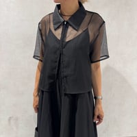 mesh zip shirt