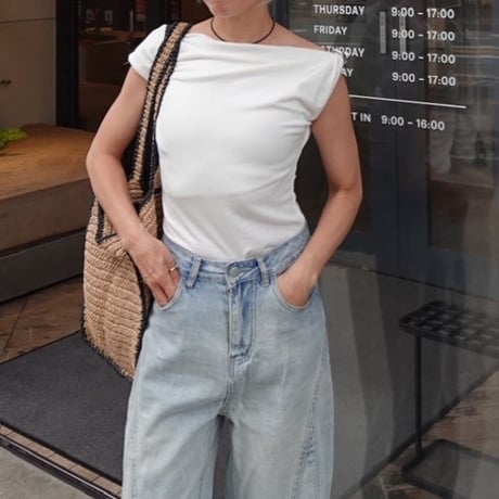 off shoulder T