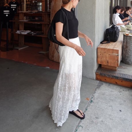 sheer lace skirt