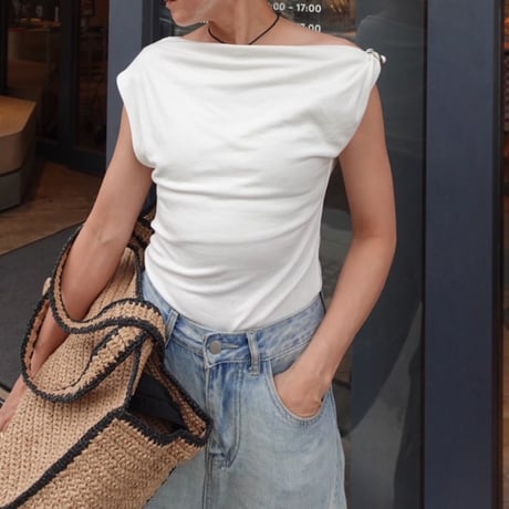 off shoulder T