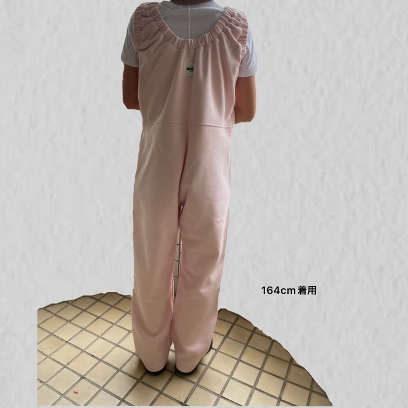 loopback sweat coverall / pink | MOKA