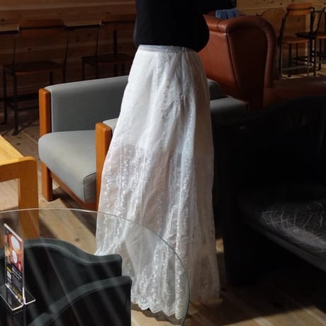 sheer lace skirt