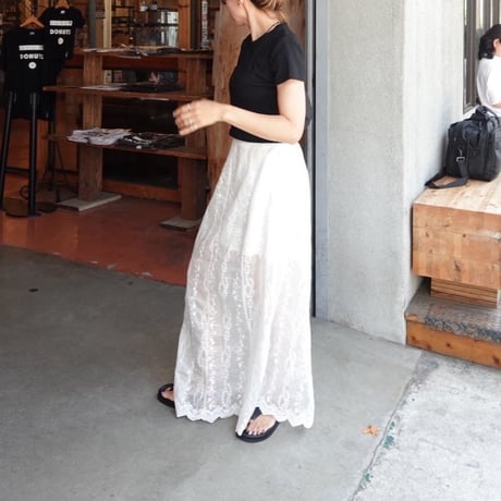 sheer lace skirt