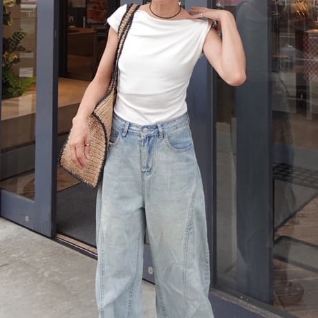 off shoulder T