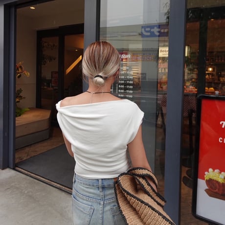 off shoulder T
