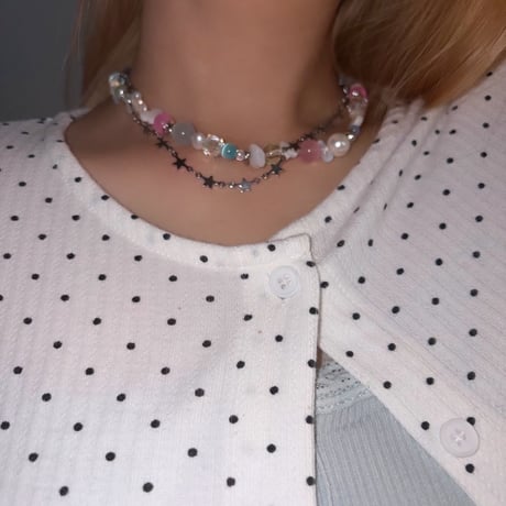 Twinkle Pearls Necklace 🪡💫