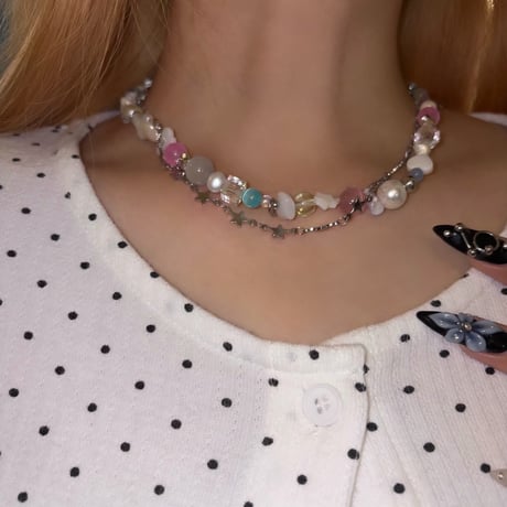Twinkle Pearls Necklace 🪡💫