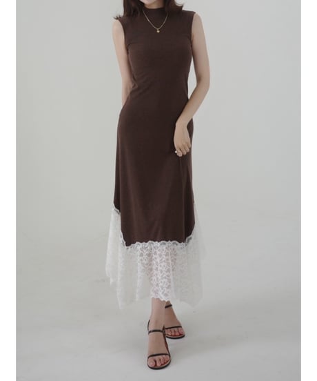 Asymmetric Layered Tulle docking Dress