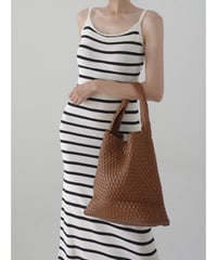 Striped Knit Camisole Dress