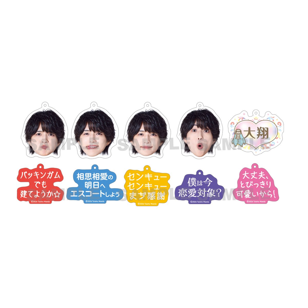 ランダムめじるしアクキー(全10種) | Taisho Maeda Online Store