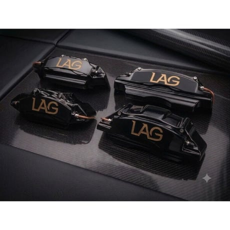 LAG 車種専用設計キャリパーカバー 高級LAGロゴ前後一台分 FRP製