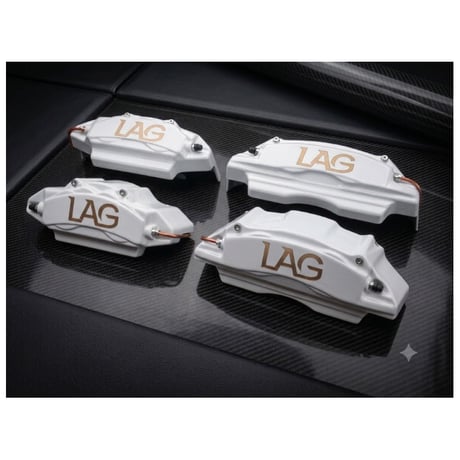 LAG 車種専用設計キャリパーカバー 高級LAGロゴ前後一台分 FRP製