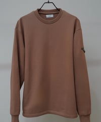 【予約販売】Shoulder Pocket Sweat Shirt（Brown）