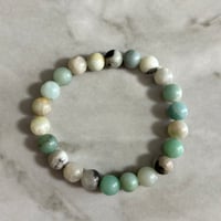 アマゾナイト風ブレスレット
