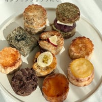 8月のスコーンセット／米粉スコーン10個とスコーンクリーム付き🥮あんバターサンド🌿‬グルテンフリーのおやつ時間🫖