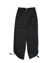 Black unique pants