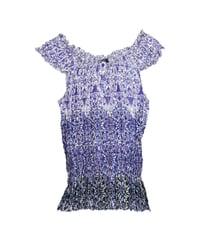 purple all-over patterned top