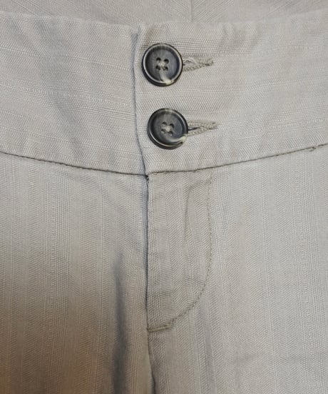 light gray low-raise office pants