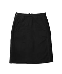 Suede tight skirt