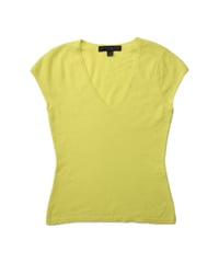 Neon yellow cashmere knit