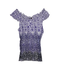 purple all-over patterned top