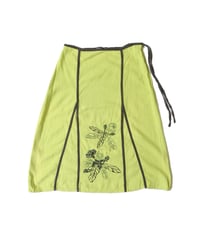 floral embroidered skirt