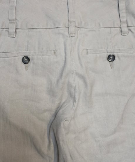 light gray low-raise office pants