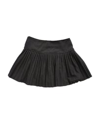 mini pleated culottes / dark grey