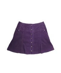 Cameìu purple corduroy skirt