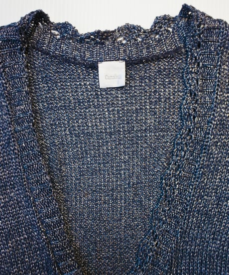 Camaíeu navy blue * silver ribbon top