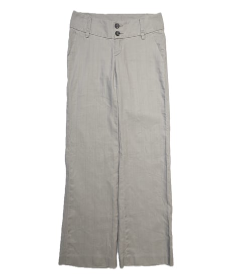 light gray low-raise office pants