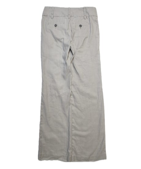 light gray low-raise office pants