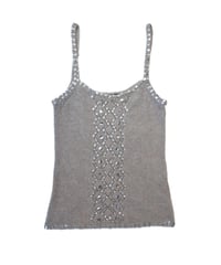 beige knit camisole