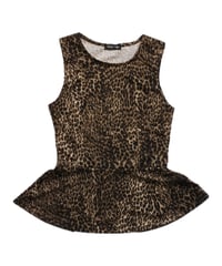 leopard peplum