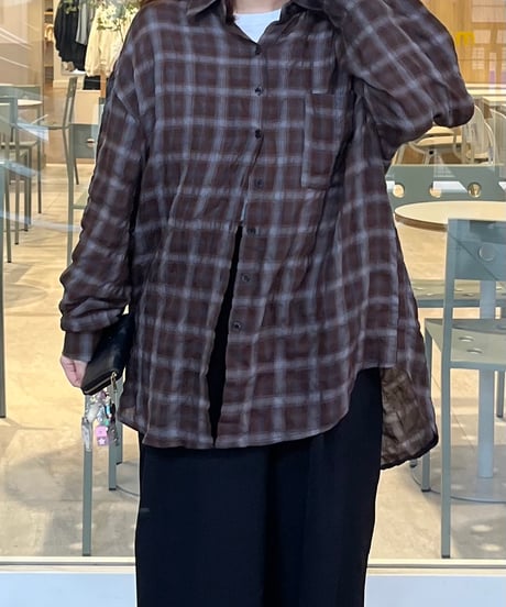 メロウチェックシャツ