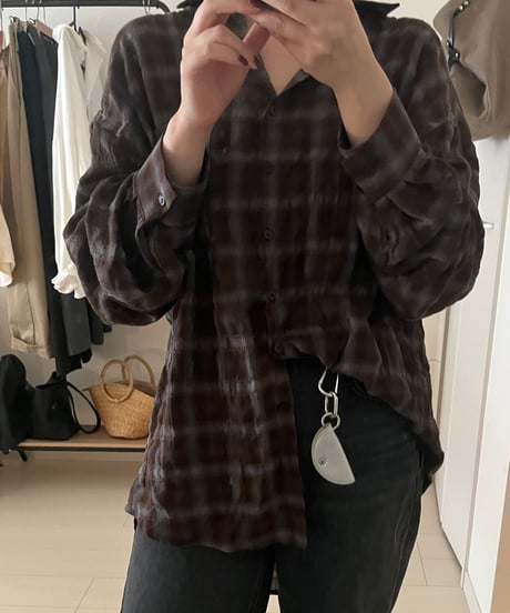 メロウチェックシャツ