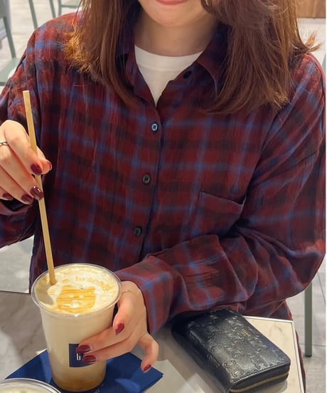 メロウチェックシャツ