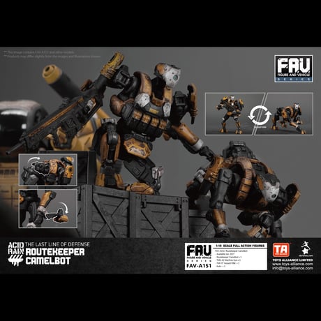 【予約】ACID RAIN 《酸雨戦争》 - TA - FAV-A151 Routekeeper Camelbot 1:18 Action Figure