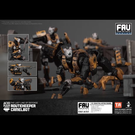 【予約】ACID RAIN 《酸雨戦争》 - TA - FAV-A151 Routekeeper Camelbot 1:18 Action Figure