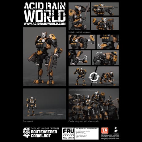 【予約】ACID RAIN 《酸雨戦争》 - TA - FAV-A151 Routekeeper Camelbot 1:18 Action Figure